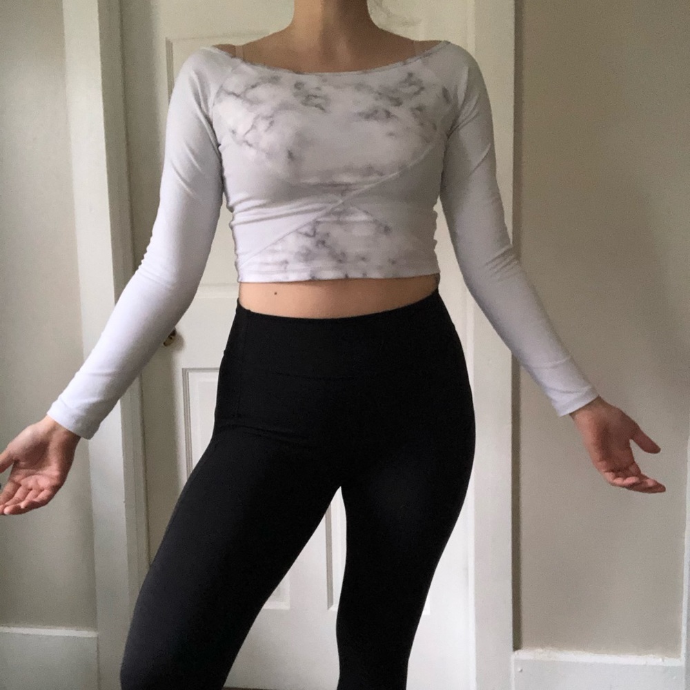 Buff Bunny Marble Crop Top